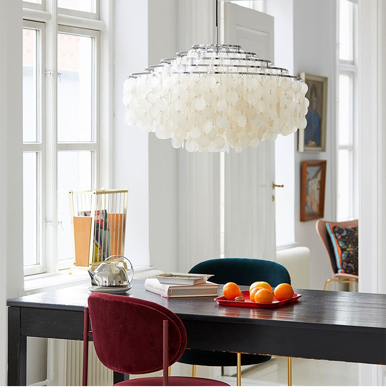 Sea Shell Chandelier Pendant Light for Bedroom, Living Room, Dining Room, Nordic Design