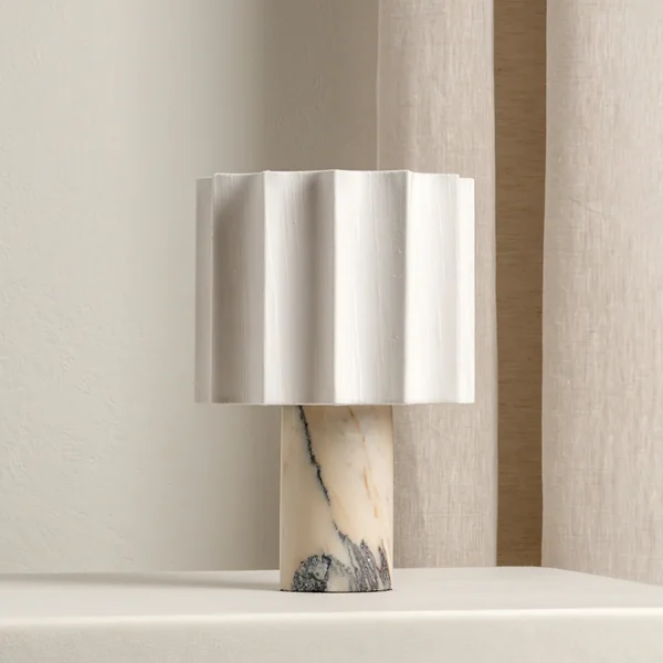 Nordic Marble Rechargeable Table Lamp Modern Simple Designer Creative Ambient Light for Living Room Bedroom Bedside