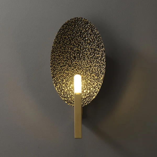 Modern Decorative Copper Wall Lamp in Living Room Bedroom TV Background Sconce Light Hotel Aisle Corridor Light Fixture
