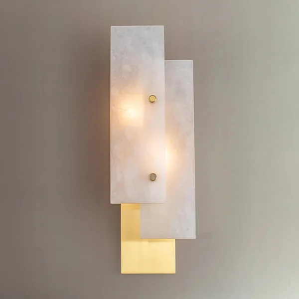 Light Luxury Full Copper Wall Lamp Post Modern Creative Living Room Dining Room Bedroom Bedside Cloud Stone Wall Lamp