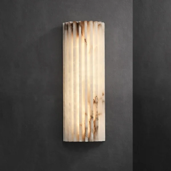 French Light Luxury Spanish Onyx Wall Lamp Living Room Background Wall Entryway Modern Minimalist Designer Bedroom Lamp