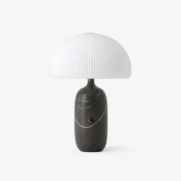 Modern Simple Creative Unique Marble Glass Mushroom Table Lamp High-End Decor for Bedroom Living Room Showroom