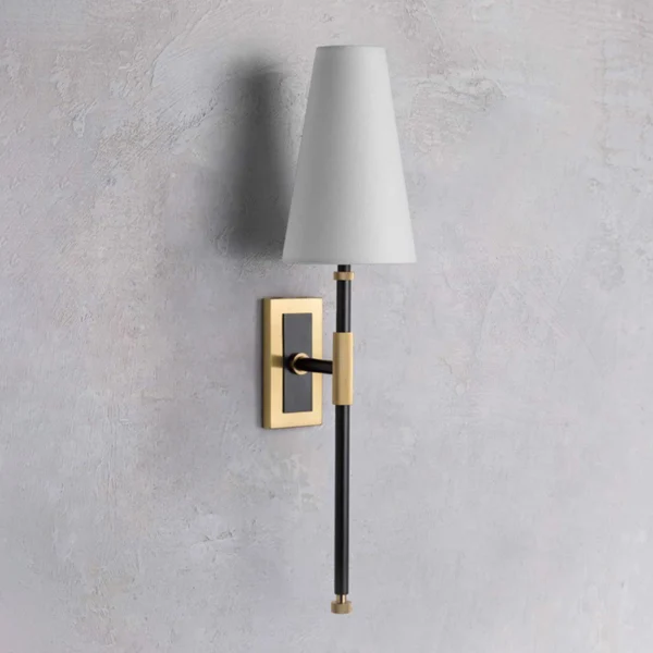 Classical American Fabric Shade Wall Lamp for Villa Bedroom Bedside Decorative Living Room Designer Hotel Home Decor Wall Light