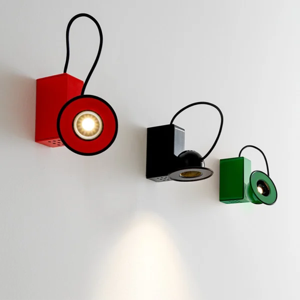 Italian Designer Creative Magnetic Attached Vintage Wall Lamp for Bedside Corridor Staircase Study Desk Living Room Small Wall Light
