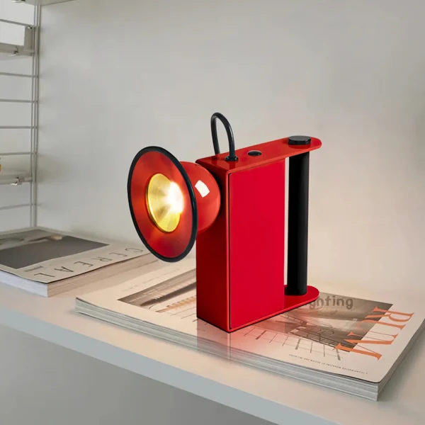 Italian Designer Magnetic Base Bauhaus Style Unique Bedroom Desk Lamp for Exhibition Hall Showroom Artistic Lighting