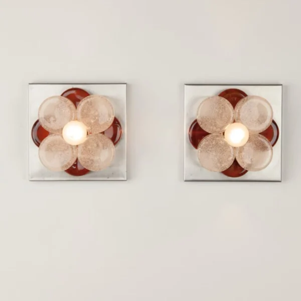 Italian Designer Vintage Wall Lamp for Living Room Italian Modern Decorative Clover Hotel Foyer Corridor Ceiling Light Fixture
