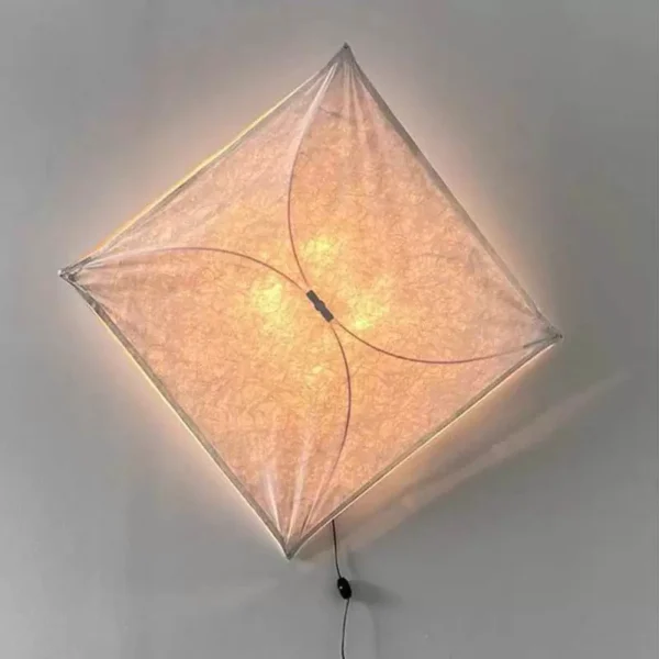 Italy Kite Tyvek Paper Wall Lamp Designer Style Creative Living Room Entrance Hall Corridor Atmospheric Wall Lamp for Restaurant