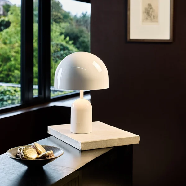 Portable Mushroom Table Lamp Rechargeable Bedside Ambient Light for Bar Bedroom Unique Design