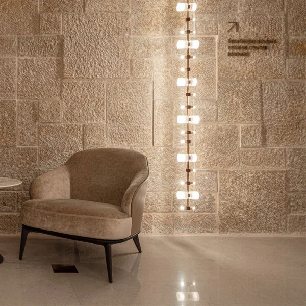 New Light Luxury Minimalist Postmodern Dining Room Booth Chandelier Villa Duplex Staircase Banquet Hall Hotel Lobby Lighting