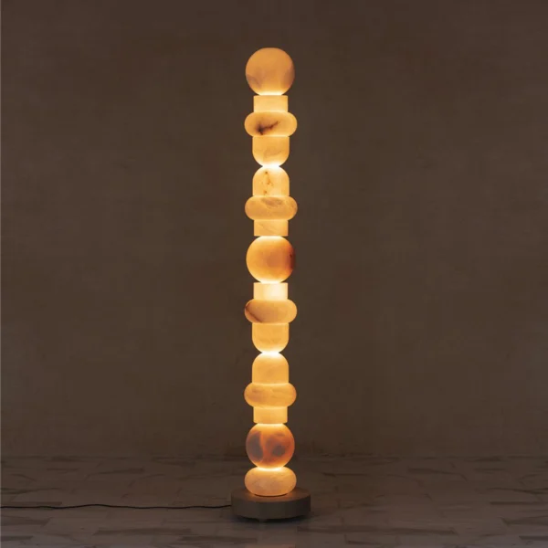 Luxury Modern Simple Villa Living Room Marble Floor Lamp Designer Style Sales Office High-End Lobby Art Lamp