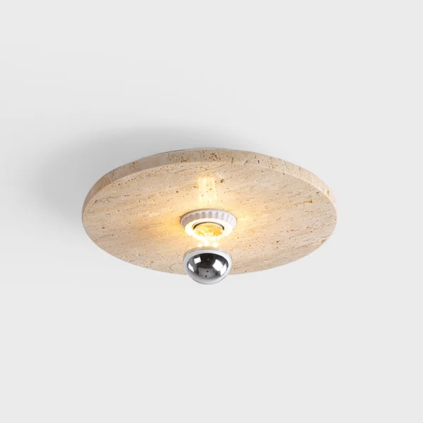 Retro Wabi Sabi Style Yellow Travertine Entrance Porch Ceiling Light Corridor Passage Japanese Homestay Balcony Lighting