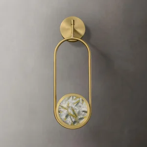 Full Copper Enamel Wall Lamp New Chinese Style Zen Design for Tea Room Study Entryway Corridor Bedroom Bedside Decorative Light Fixture