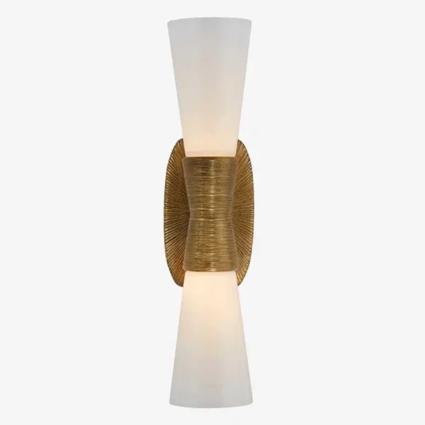 American Classical Brass Silver up Down Opal Glass Wall Sconce Lamp Luxury Living Room Bedroom Bathroom Cabinet Light Fixture