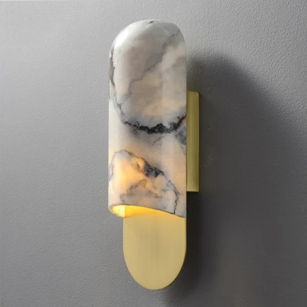 Marble LED Wall Light Living Room Background Staircase Club Entrance Minimalist Study Bedroom Bedside Lighting