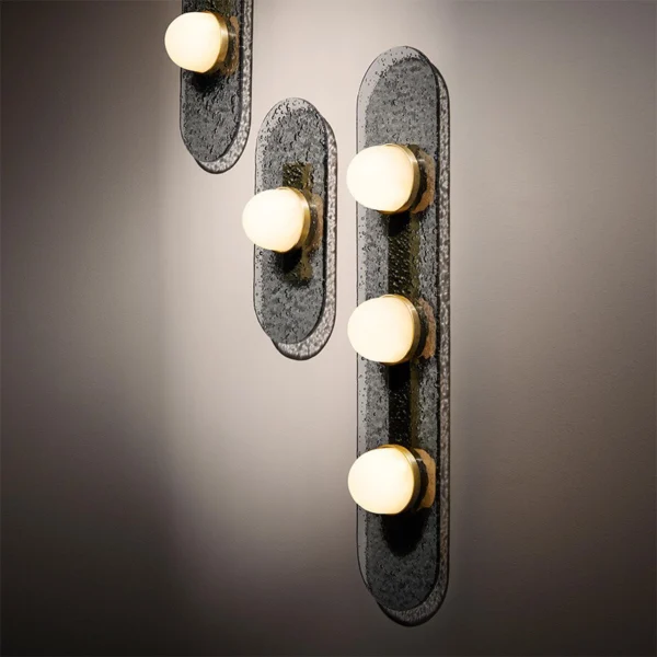 Nordic Postmodern Minimalist Glass Wall Light Italian Designer Staircase Background Wall Bedside Decor