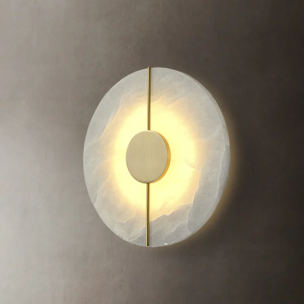 Luxury Nordic Designer Marble Wall Light for Entrance Corridor Sales Office Club Hotel Living Room Bedroom Bedside