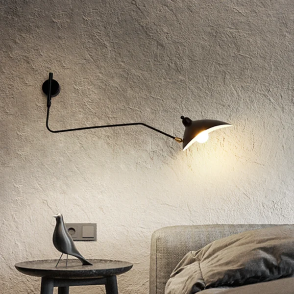 Nordic Designer Modern Minimalist Rotatable Stylish Wall Lamp for Living Room & Bedroom Decorative Lighting Fixture