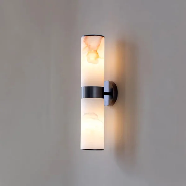 Italian Style Bedroom Bedside Cloud Stone Wall Lamp Simple Modern Full Copper Light Luxury Study Corridor Hotel Wall Lamp