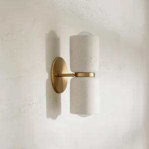 Ceramic Wall Sconce Up and Down Lighting Suitable for Living Room Bedroom Bedside