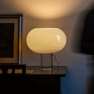 Italian Glass Table Lamp Designer Creative Living Room Bedroom Study Decor Ambient Light