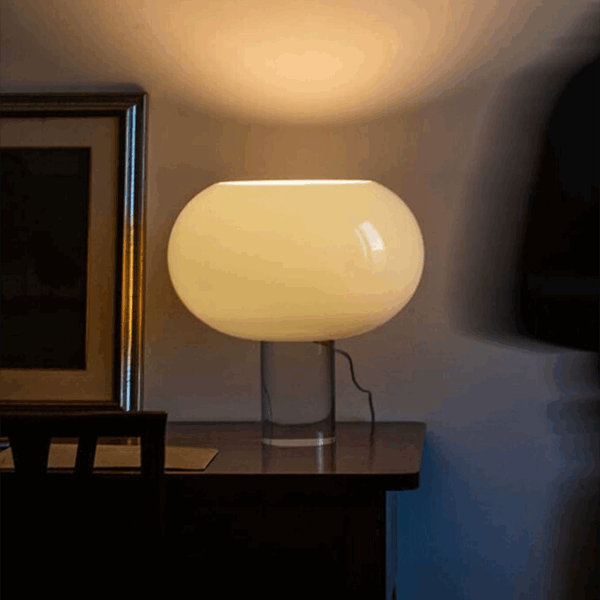Italian Glass Table Lamp Designer Creative Living Room Bedroom Study Decor Ambient Light