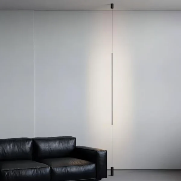 Indoor Modern Minimalist Living Room Floor Light Black White Design Art Deco Hanging Cable Ceiling LED Pendant Lamp for Bedroom