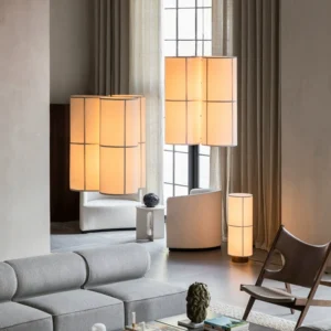 Nordic Wabi-Sabi Fabric Shade Hanging Lamp Restaurant Dining Table Living Room Japanese Style Decorative Pendant Light Fixture