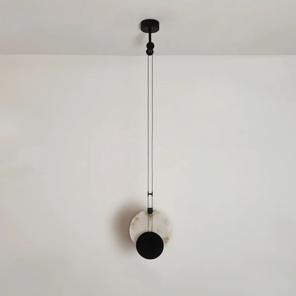 Contemporary Luxury Hotel Project Spanish Alabaster Pendant Light Art Decor Bedroom Bedside Ceiling Drop Lamp