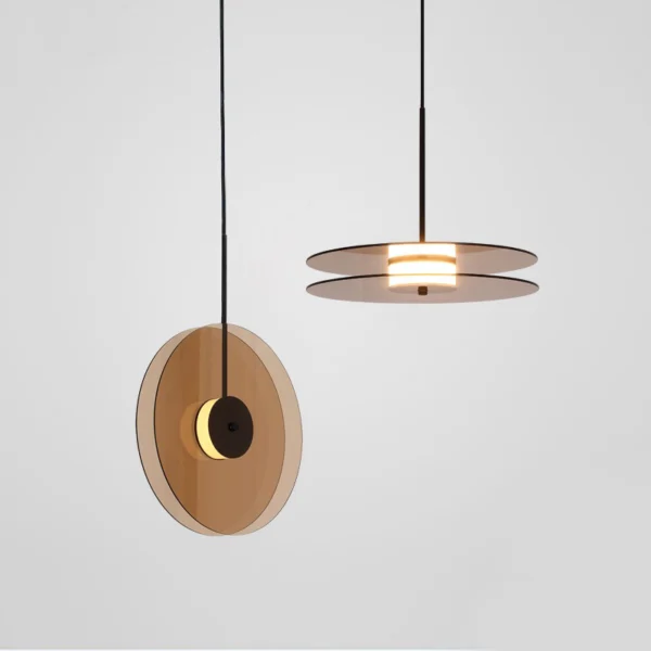 Nordic Postmodern Creative Unique Restaurant Modern Minimalist Record Style Fashion Bedroom Bedside Artistic Bar Chandelier Pendant Light
