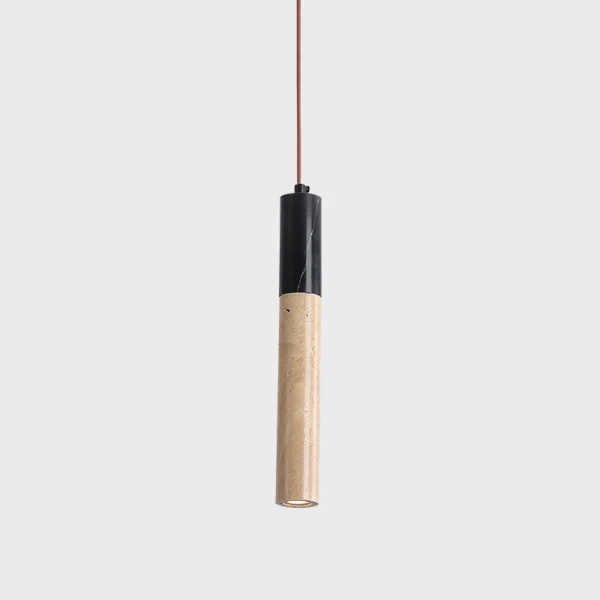 Modern Simple Stone Long Linear Pendant Light Indoor Home Kitchen Dining Room Restaurant Bedside Hanging Drop Lamp
