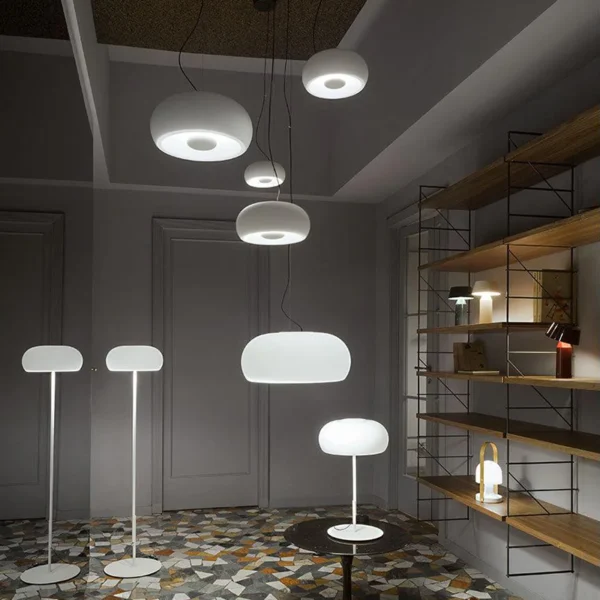 Modern Danish Designer LED Pendant Lights for Hotel Club Desk Bedside Creative Glass Restaurant