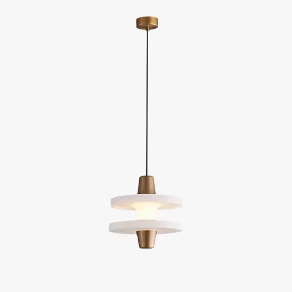 Luxury Alabaster Brass Pendant Light Modern Decoration Indoor Kitchen Island Restaurant Bar Bedroom Bedside Drop Hanging Lamp
