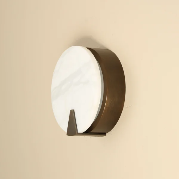 Luxury Stainless Steel Wall Light Contemporary Design for Living Room Corridor Bedroom Bedside Marble Decor Lamp